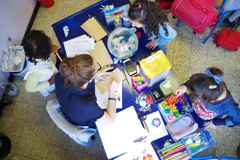 Bureau d'une institutrice